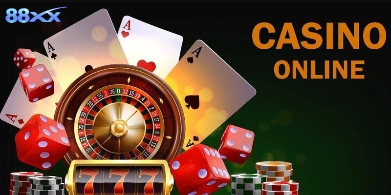 Không gian Casino 88XX hiện đại, nhiều bàn cược trực tuyến hấp dẫn